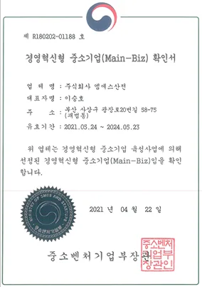 경영혁신형 중소기업 (Main-Biz)