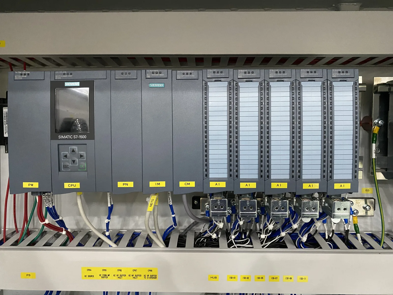 Siemens PLC 모듈 랙 구성